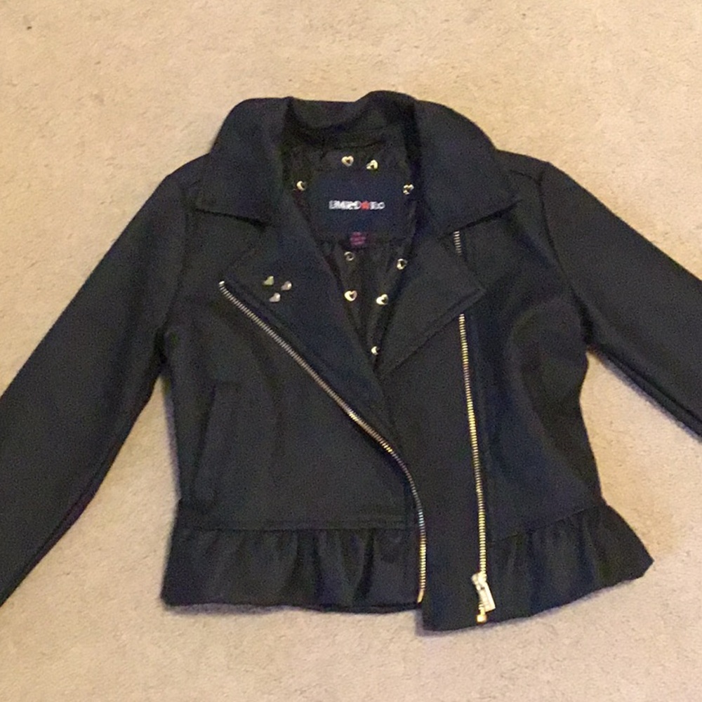Black zip up jacket